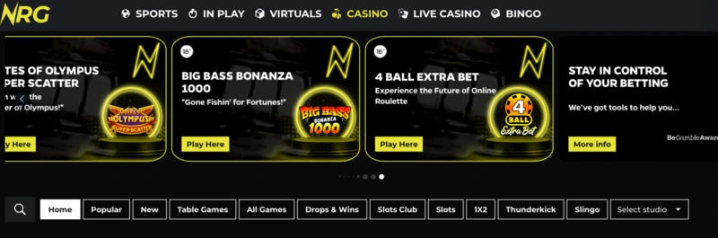 NRG.bet Bonuses